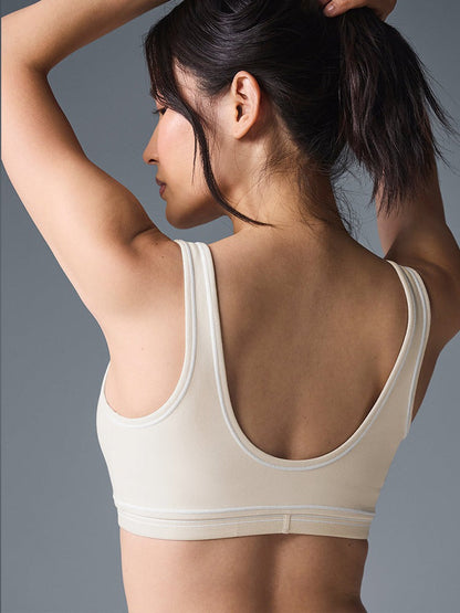 Airbrush Heart Throb Bra - Havermelk