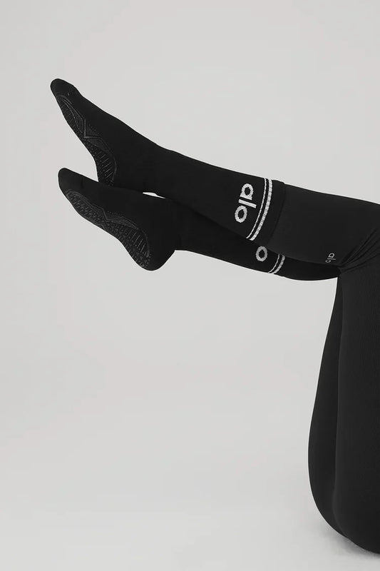 Throwback Barre-sok voor dames - Zwart