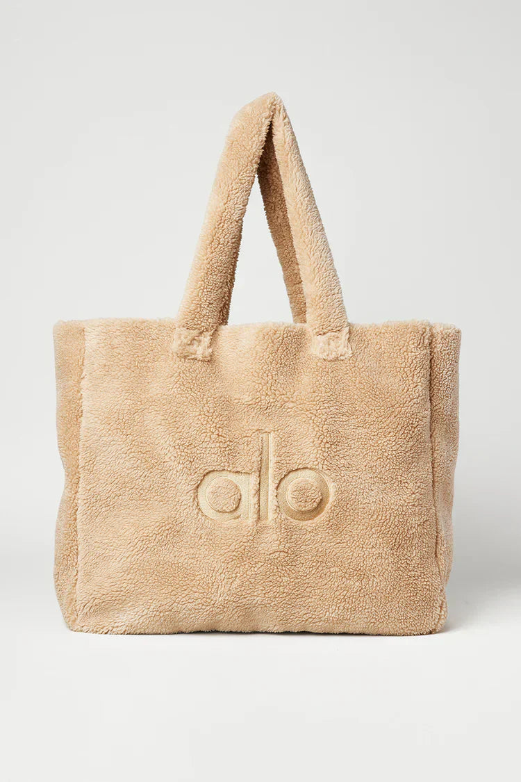 Foxy Sherpa Tote Beige