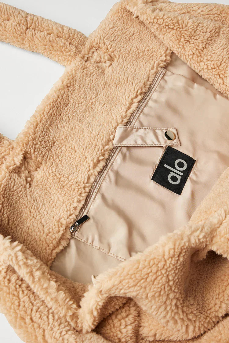 Foxy Sherpa Tote Beige