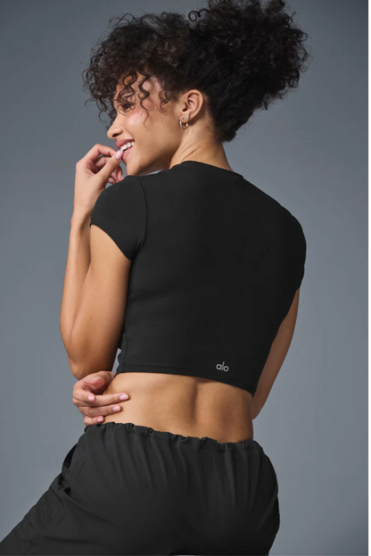 Alosoft Crop Finesse Short Sleeve