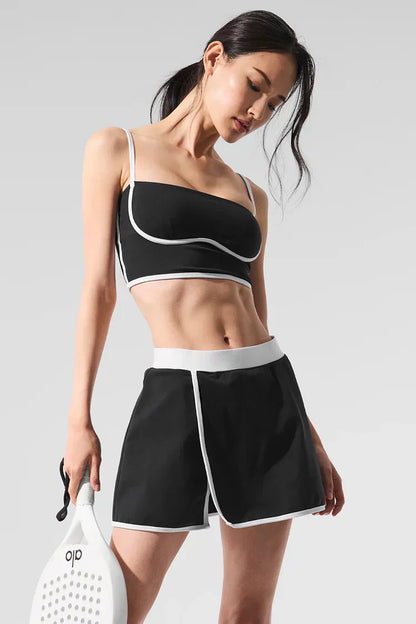 Airbrush gestroomlijnde rok - zwart/wit