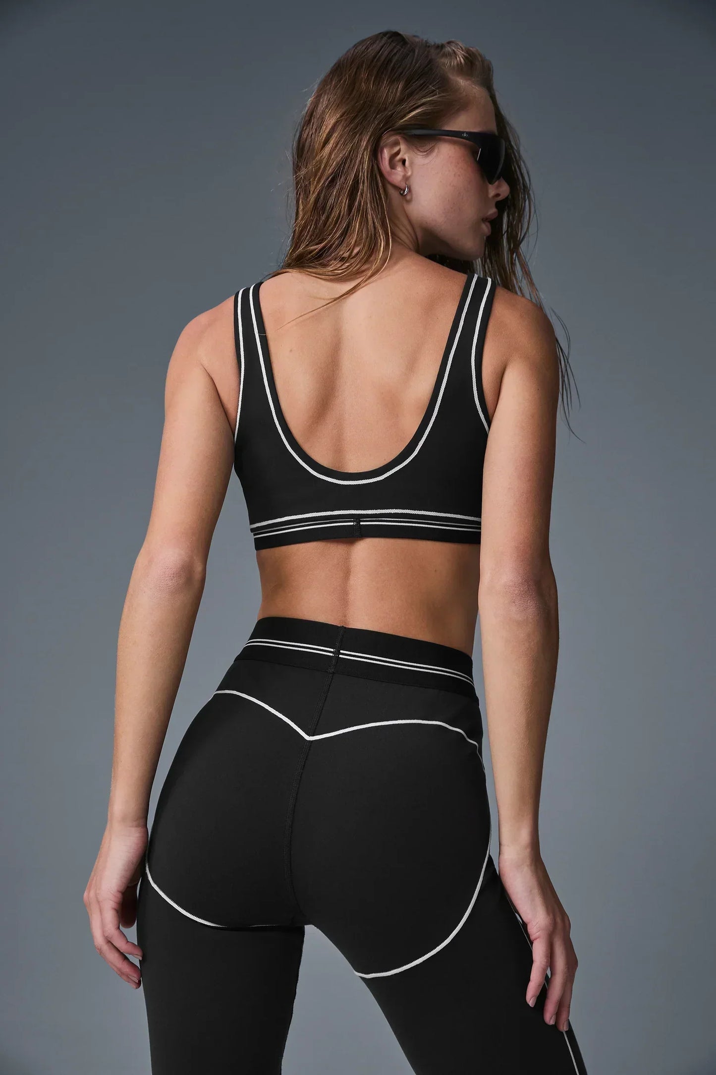 Airbrush legging + bh - SET/ Wit/Zwart