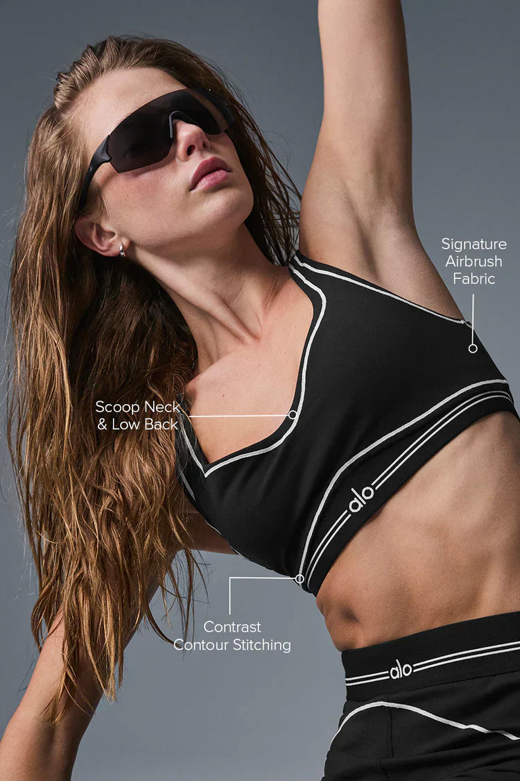 Airbrush legging + bh - SET - Zwart/Wit